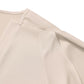 Cream Satin Blouse V Neck Elbow Sleeve