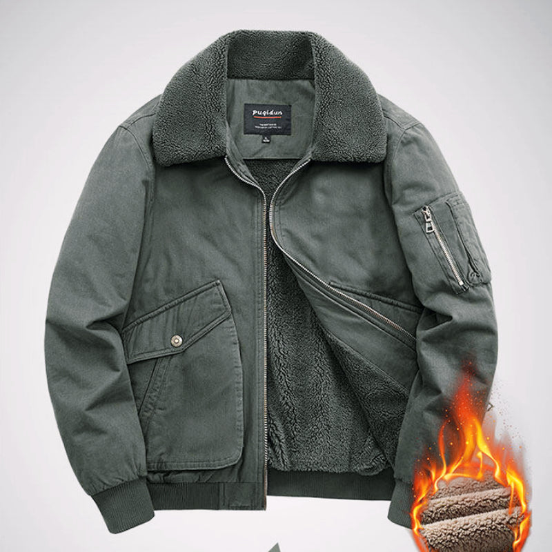 Men's Winter Coat Sherpa Lined Trucker Jacket Warm Bomber