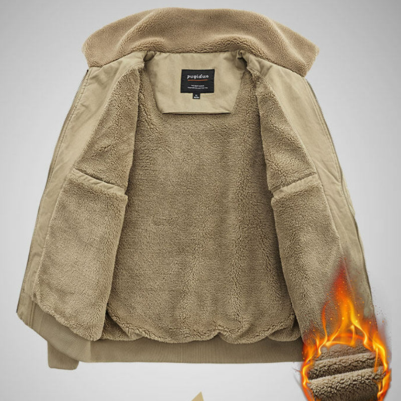 Men's Winter Coat Sherpa Lined Trucker Jacket Warm Bomber