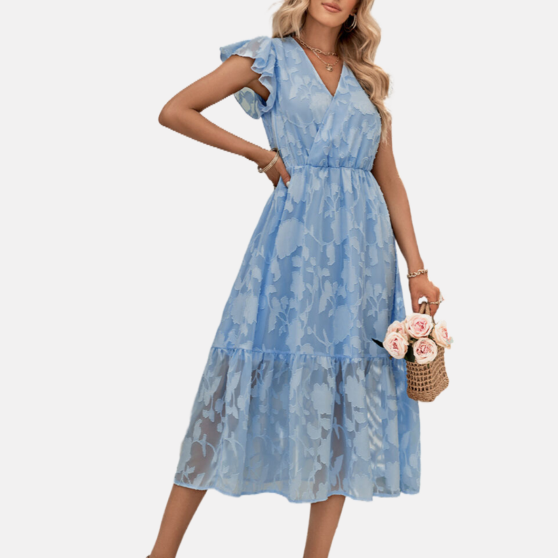 Floral Blue Dress