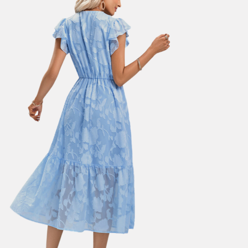 Floral Blue Dress