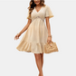 Cream Brunch Dresses Midi Summer Dresses