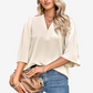 Cream Satin Blouse