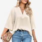Cream Satin Blouse