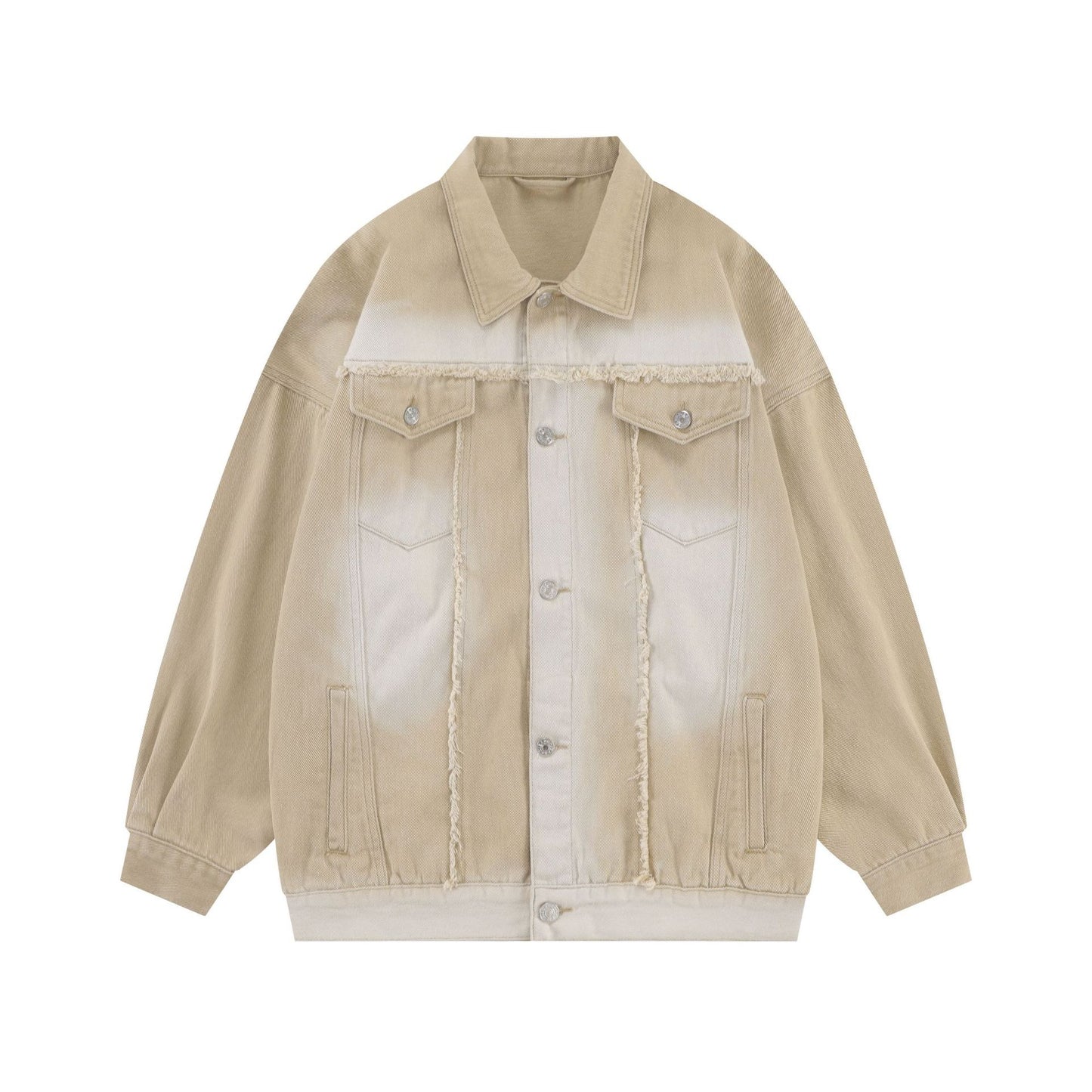 Men's Heavy Wash Denim Jacket Trucker Coat