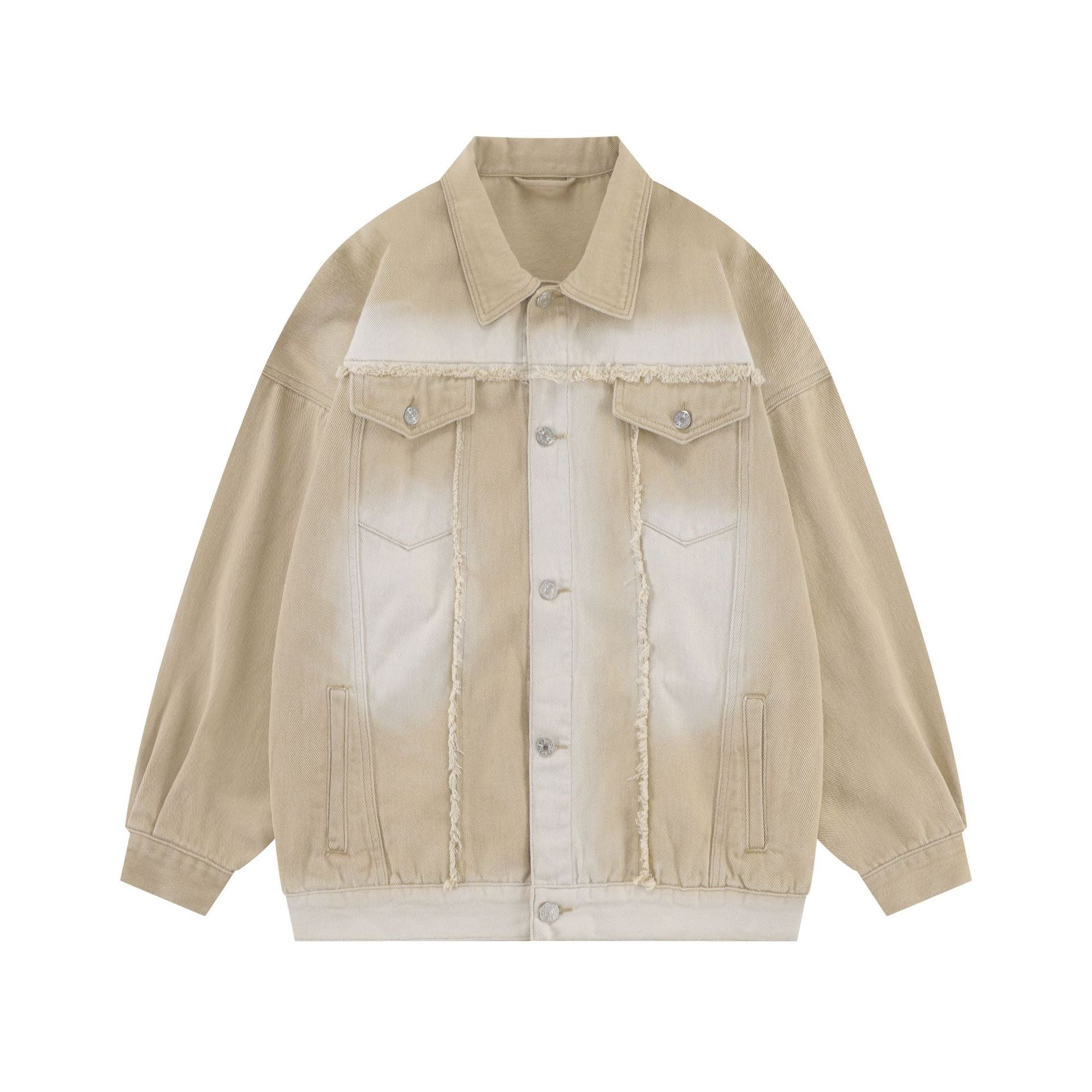 Men's Heavy Wash Denim Jacket Trucker Coat