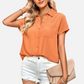 Orange Button Up Shirt