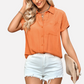 Orange Button Up Shirt