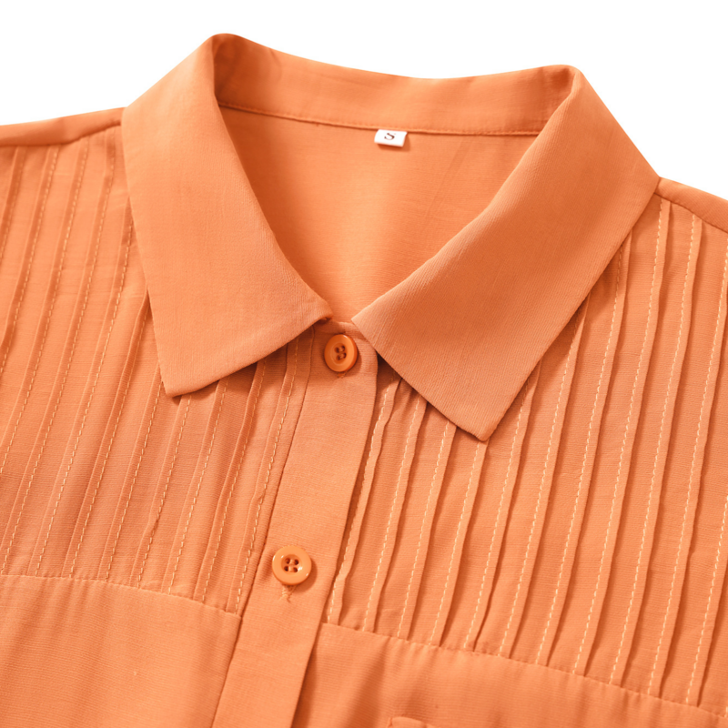 Orange Button Up Shirt