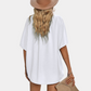 Button Up Shirt Short Sleeve White Blouse
