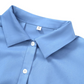 Blue Button Up Shirt Short Sleeve