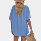 Blue Button Up Shirt Short Sleeve