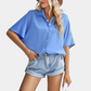 Blue Button Up Shirt Short Sleeve