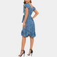 Blue Leopard Dress