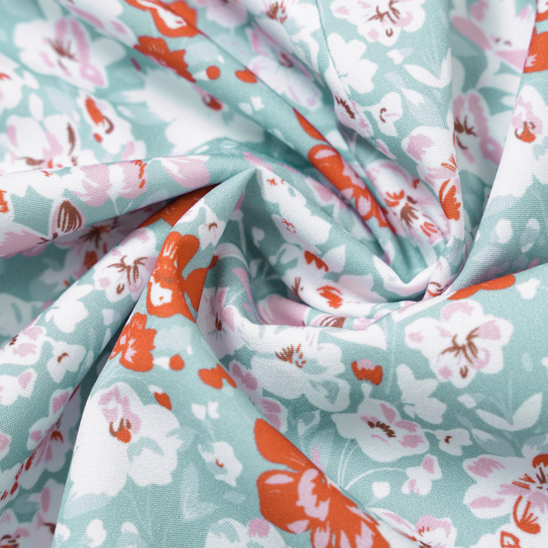 Floral Print Blouse with Ruffle Collar