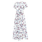White Floral Wrap Dress