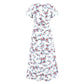 White Floral Wrap Dress