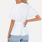 White Puff Sleeve Blouse