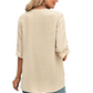 3 4 Sleeve Blouse in Cream