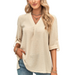 3 4 Sleeve Blouse in Cream