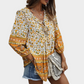 V Neck Top in Floral Print