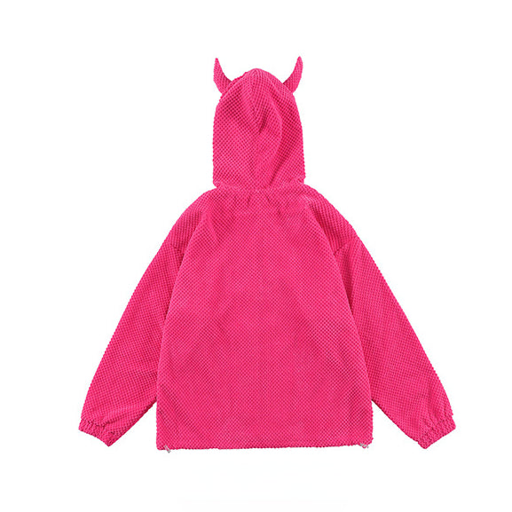Devil Horn Hoodies Unisex Fleece Sweatshirt