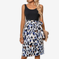 Animal Print Midi Dresses Sleeveless