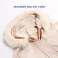 Women's 2-in-1 Winter Coat with Inner Warm Fleece Coat Fur Collar Long Padding Jacket