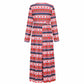 Christmas Dresses for Women Long Sleeve V-neck Long Waist Tie Prom Dresses Animal Print