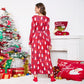 Christmas Dresses for Women Long Sleeve V-neck Long Waist Tie Dress Tree Print 