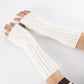 Long Fingerless Gloves White Fashion Aztec Crochet Pattern