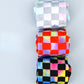 Checkerboard Tie-dye Socks Unisex 3 Pack Novelty Socks