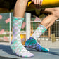 Checkerboard Tie-dye Socks Unisex 3 Pack Novelty Socks