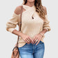 Off The Shoulder Sweater Spring Trendy Knitted Jumper Top