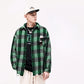 Men's Designed Shirts Jacket Long Sleeve Plaid Fringe Coat
