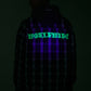 Men's Luminous Print Long Sleeve Shirts Jacket Checks Coat