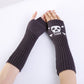4 in 1 Skull Long Fingerless Gloves Fashion Print
